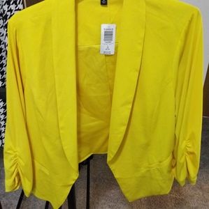 Lemon blazer from Torrid NWT